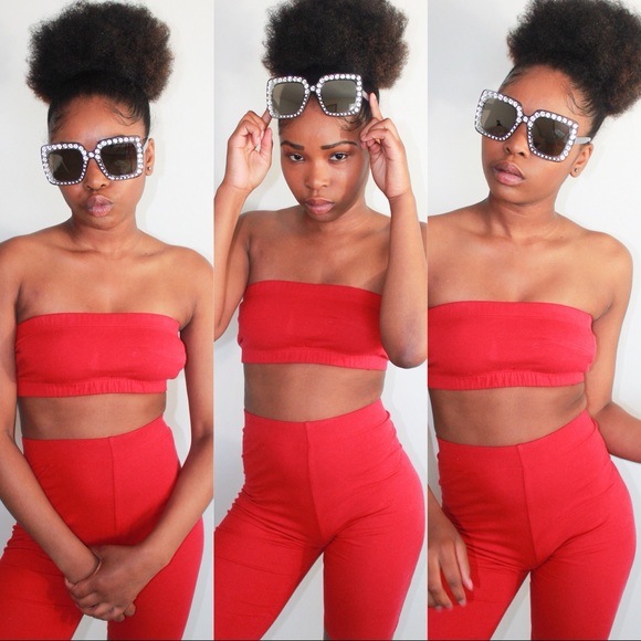 Bling Sunglasses Rhinestone Detail - Picture 3 of 3